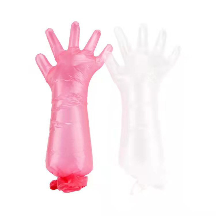 PE long arm gloves