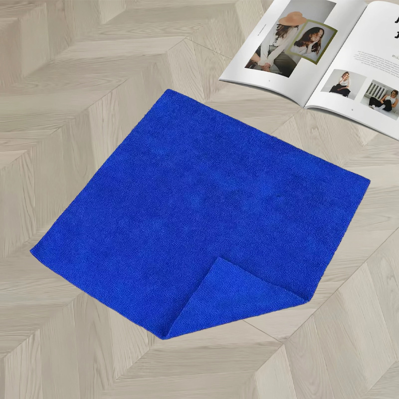 absorción de agua microfibra toalla de limpieza de automóviles borde de corte caliente toalla de lavado de automóviles gruesa pequeña toalla cuadrada de pelo alto y bajo toallas de limpieza de belleza image 10