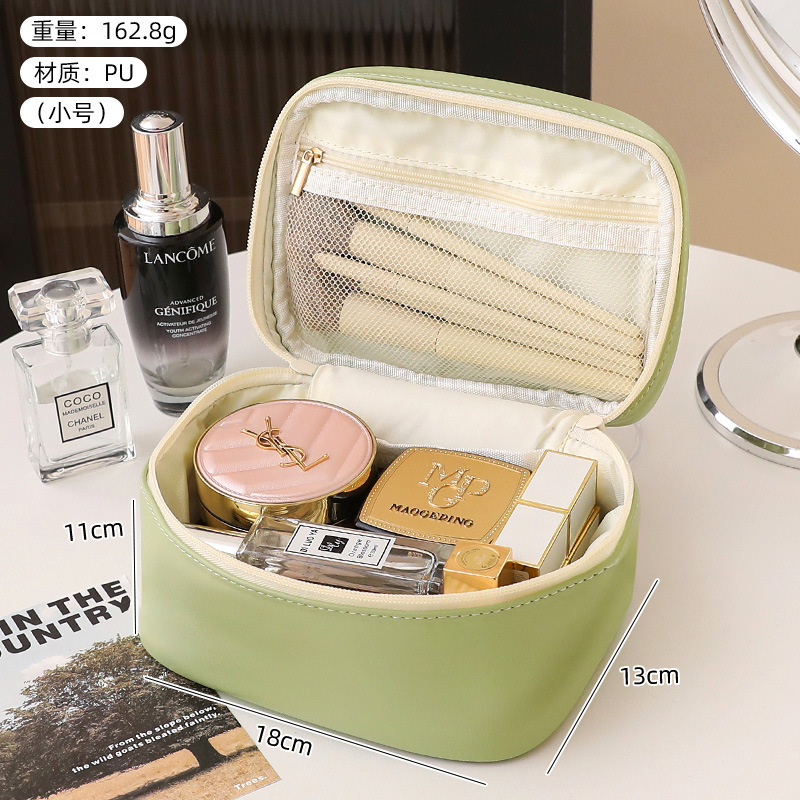 Bolso cosmético portátil de gran capacidad en blanco simple Bolso de tocador portátil Bolsa de almacenamiento impermeable Bolsa de viaje al por mayor