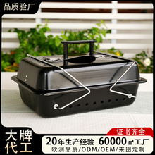 定制美式便携烧烤架户外烤架小型手提烧烤炉烤串烤肉BBQ烧烤架子