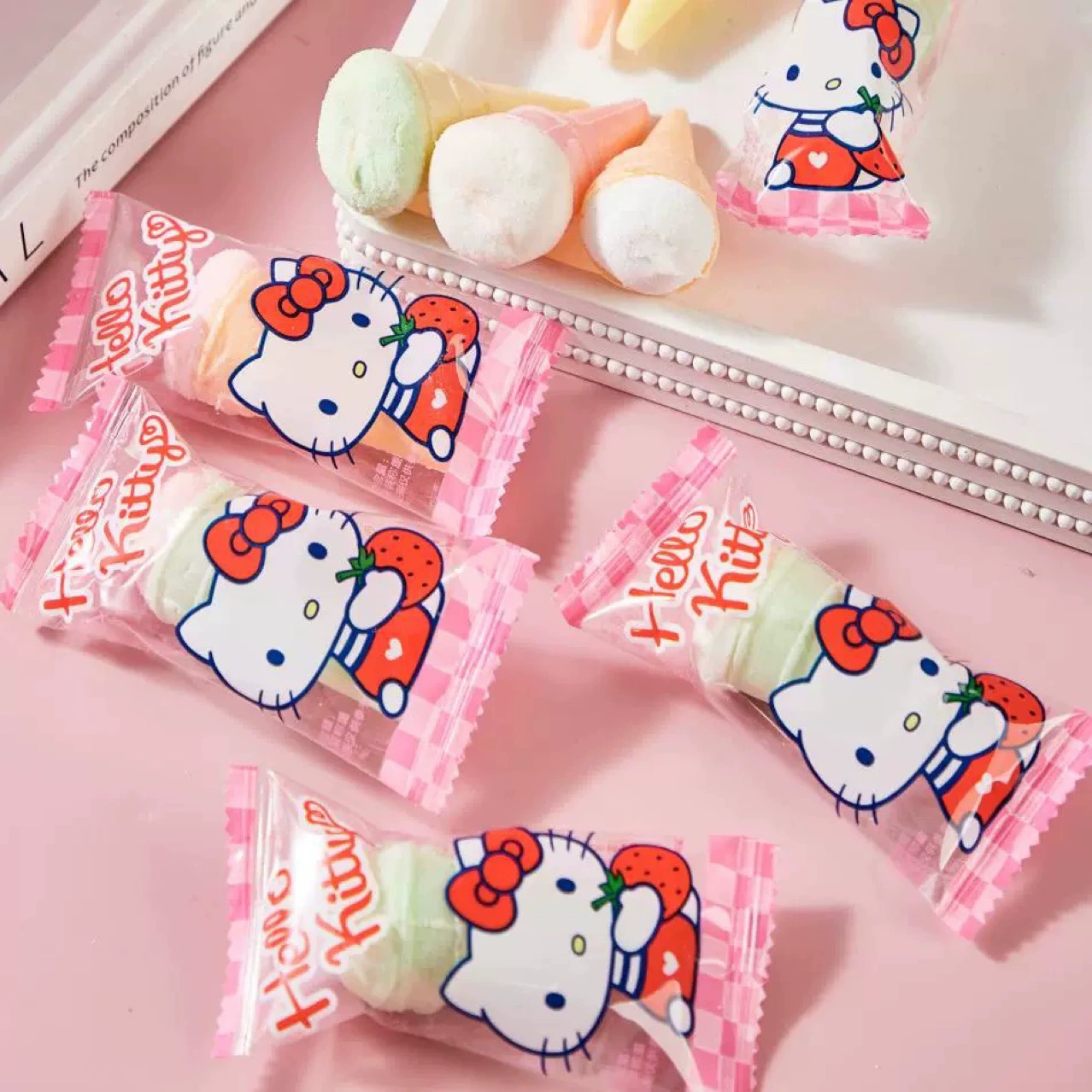 Баилиця Hello Kitty, hello kitty, хлопок клубника, 180G