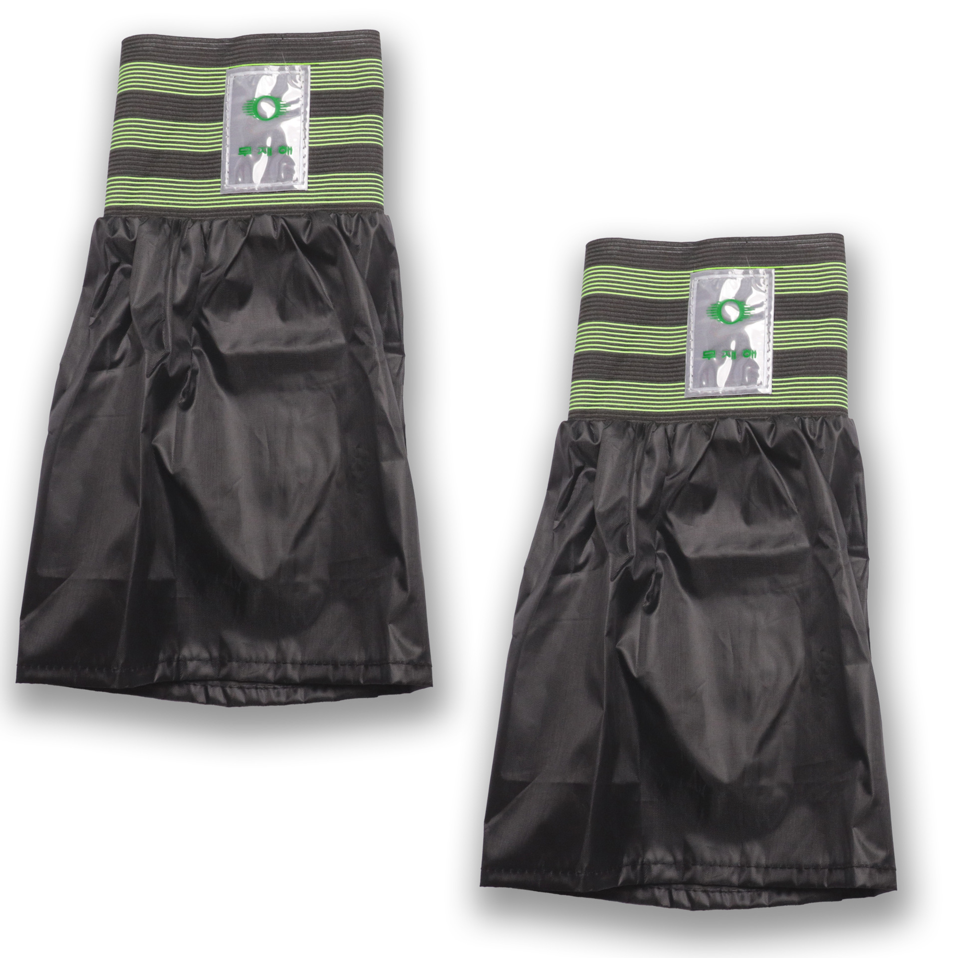 Korean Three-Stripe Reflective Welding Worker Construction Site Leg Straps with Fabric, Extended Type Elastic Leg Gaiters
