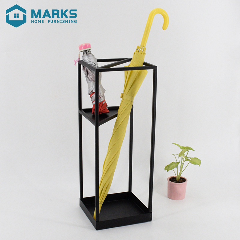 现代简约铁艺大小款伞雨伞桶居家酒店大堂置地平稳雨伞收纳架子