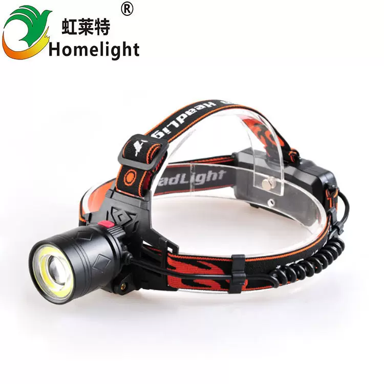 新款T6头灯强光远射调焦  LED头灯强光户外野营应急头戴式手电筒
