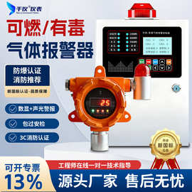 可燃气体探测器工业防爆声光氧气一氧化碳检测仪有毒气体报警器