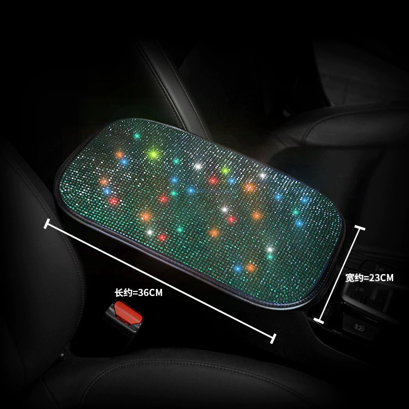 Venta al por mayor de diamante-caja de apoyabrazos del coche integrado pad universal interior caja de apoyabrazos central almohadilla protectora cubierta de los apoyabrazos engrosada almohadilla protectora