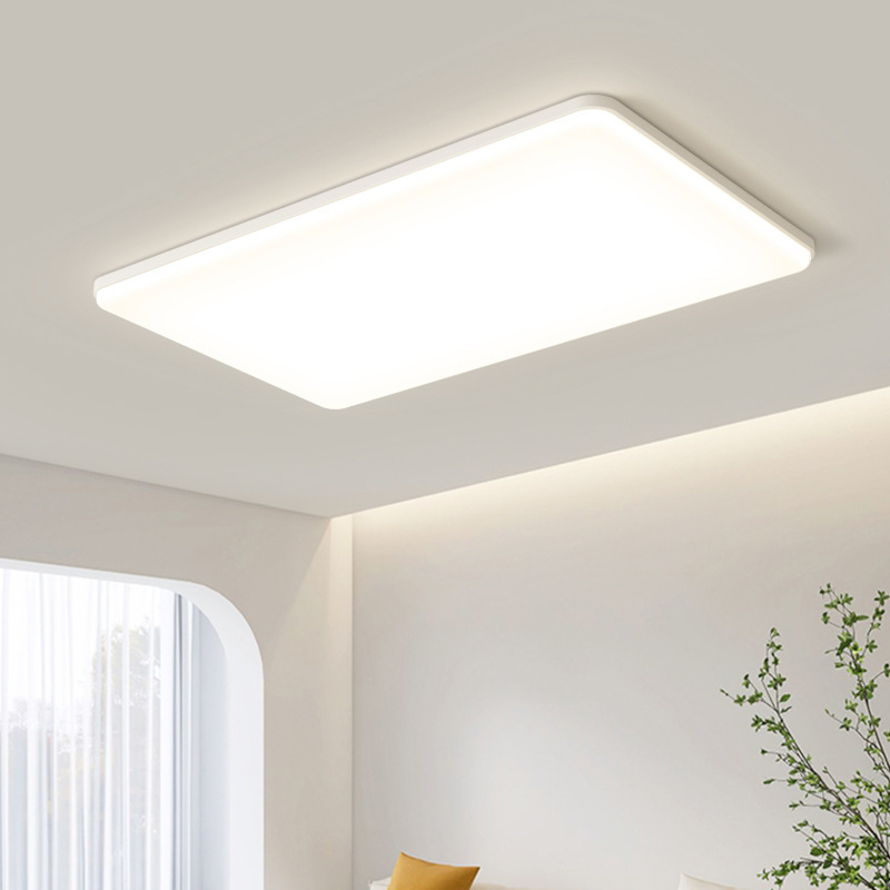 Lámpara de sala de estar de estilo crema Lámpara principal de salón Lámpara de techo de protección ocular simple moderna Lámpara de dormitorio Lámpara de iluminación para mejoras del hogar Zhongshan