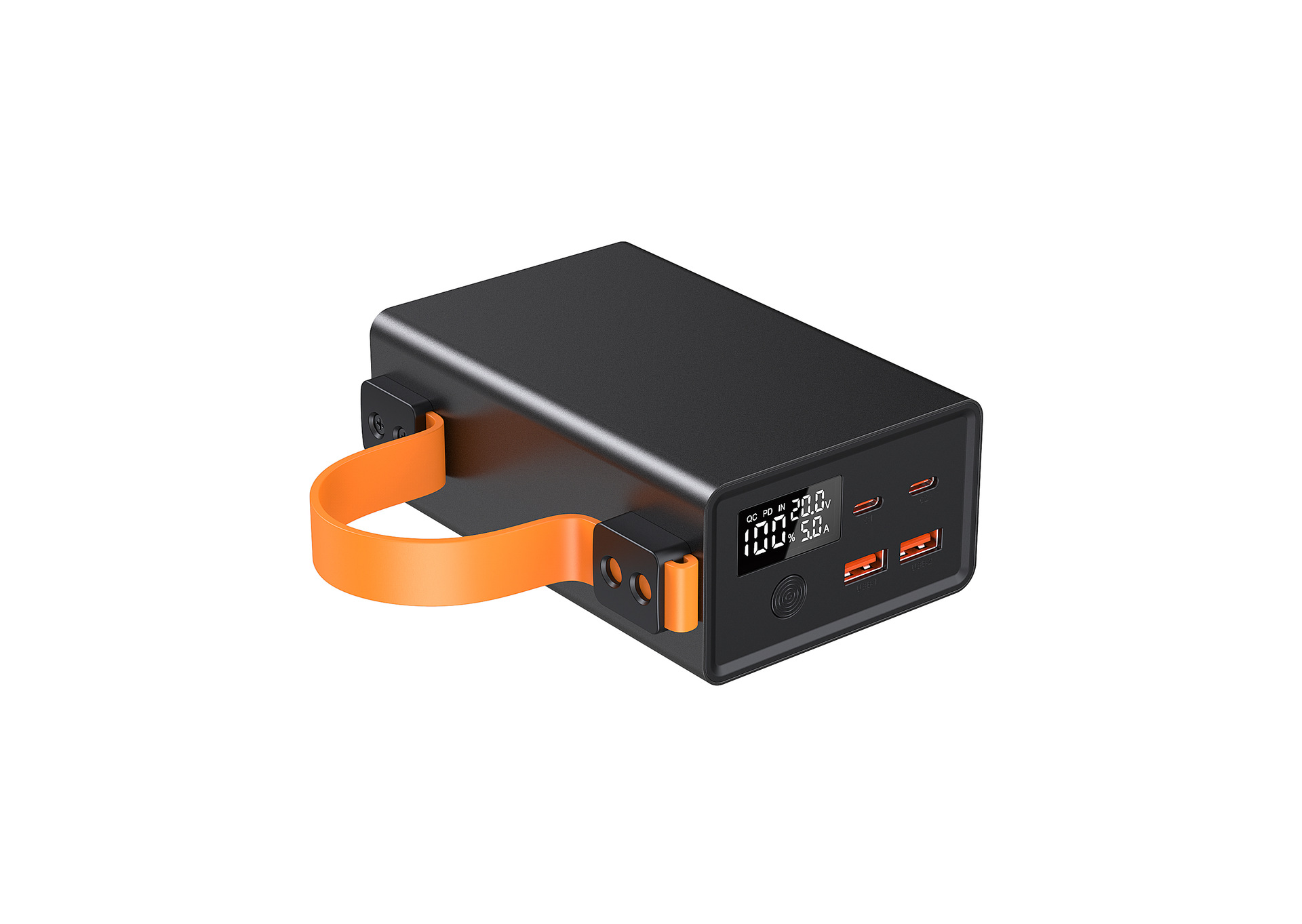 Aluminum Alloy Ultra-Large Capacity 40000mAh Power Bank with PD Bidirectional Fast Charging Durable Portable Mobile Power Supply for Students and Outdoor Use