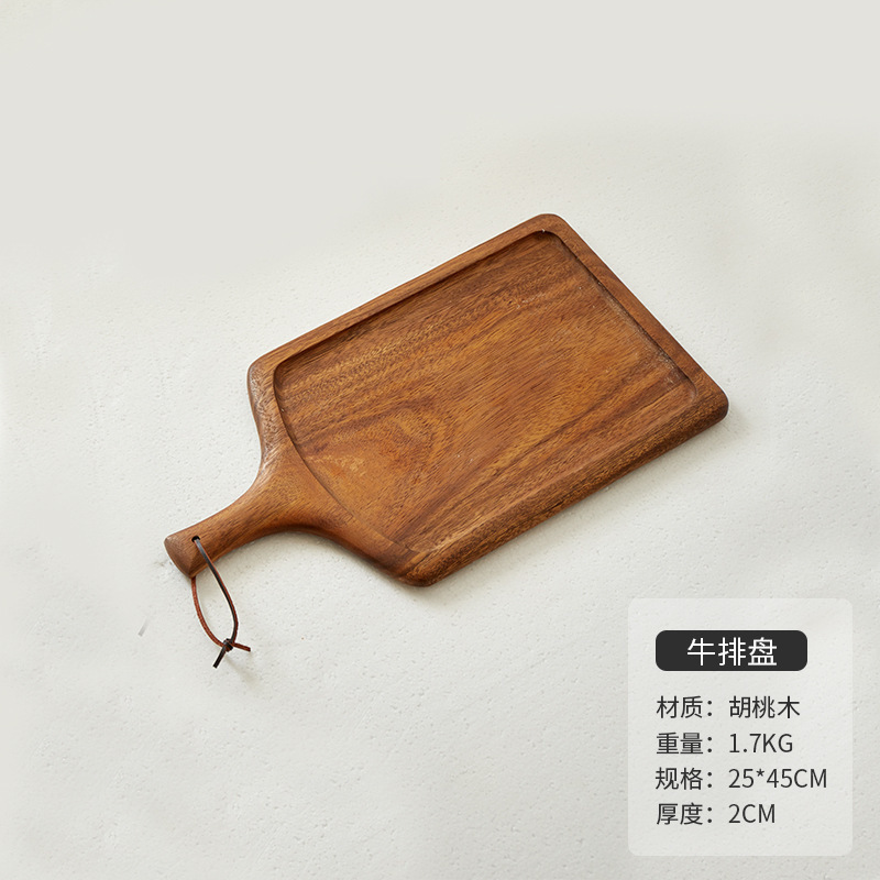 木のステーキの食事皿日本式の木のピザの皿の牛の板の食器の木の皿の木のトレーの洋食は皿を並べます。|undefined