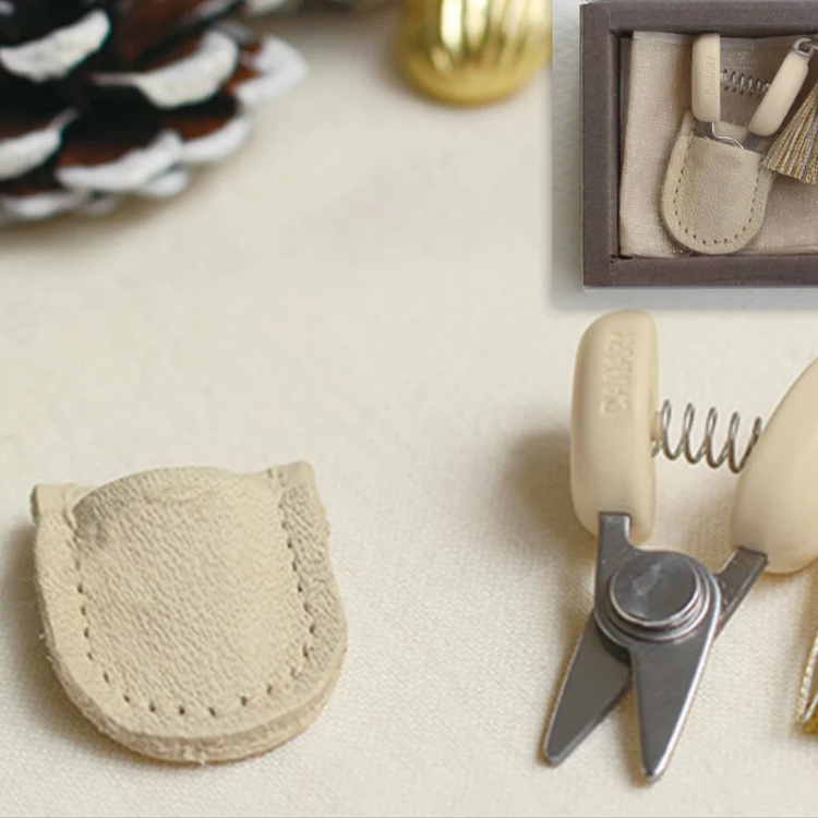 Estuche de almacenamiento para mini tijeras estilo japonés Cohana-Seki, con bolsa de transporte súper