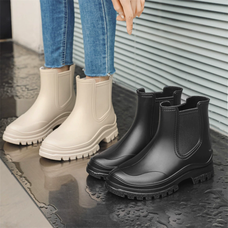 () Martens модная тёплая нескользящая обувь ПВХ сапоги