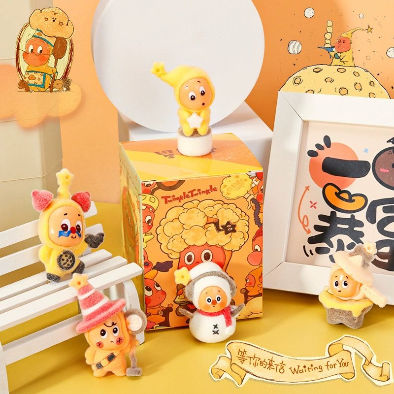 6 штук Bubble Mart Star Man Blind Box Интернет-знаменитость популярные украшения Звезда Человек Плюшевый подвесной талисман Звезда слепой ящик фигурка