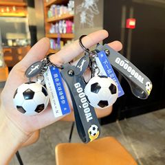 創意的なヨーロッパカップのサッカーのキーホルダーはアクリルの自動車のキーホルダーのカップルのカバンのアクセサリーの贈り物の卸売りを掛けます。