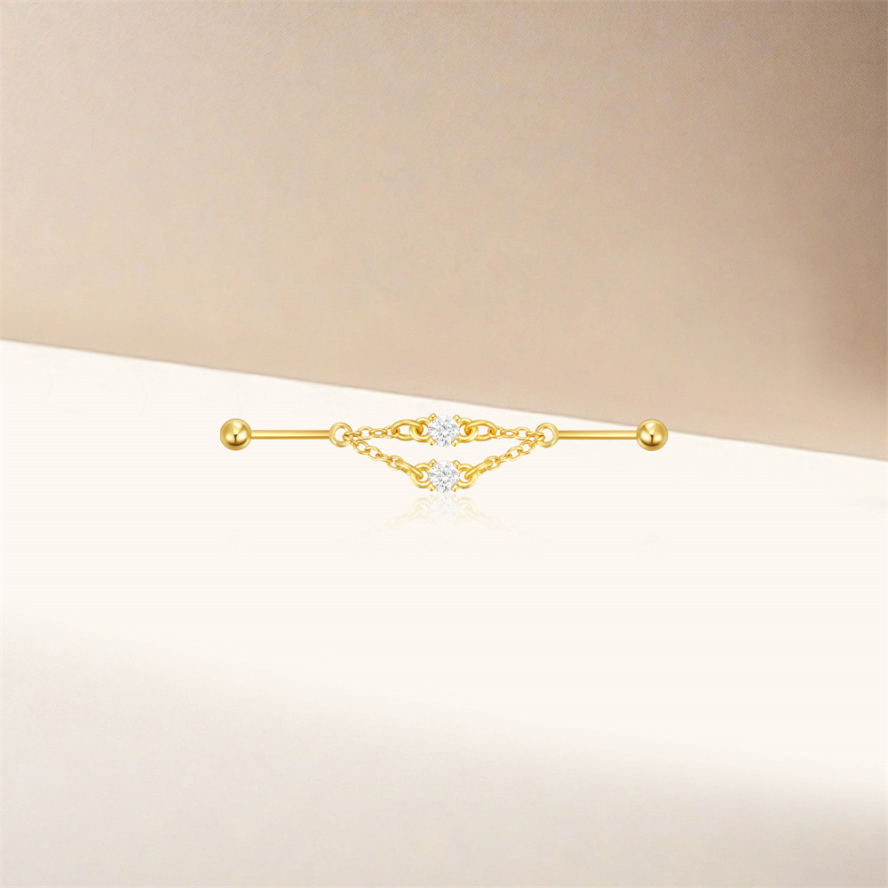 3g Weight Zircon Inlay Material Ear Studs Classification Ear Cartilage Rings & Studs Piercing Type 1 Piece Quantity Daily, Festival Occasion 925 Sterling Silver Material Geometric Pattern Unisex Gender Inlay Design Simple Style Style 1 Piece 925 Sterling Silver Zircon Geometric Ear Studs 27