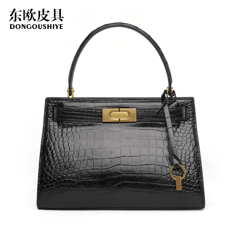 2026 New Model Crocodile Leather Women's Bag, Genuine Leather Casual Handbag, Trendy Belly-Style Bag for Women