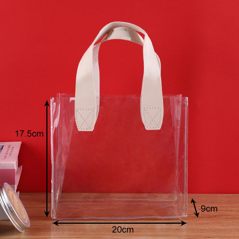 Beige-transparent; large size [free bow] 25*23*14; 45cm