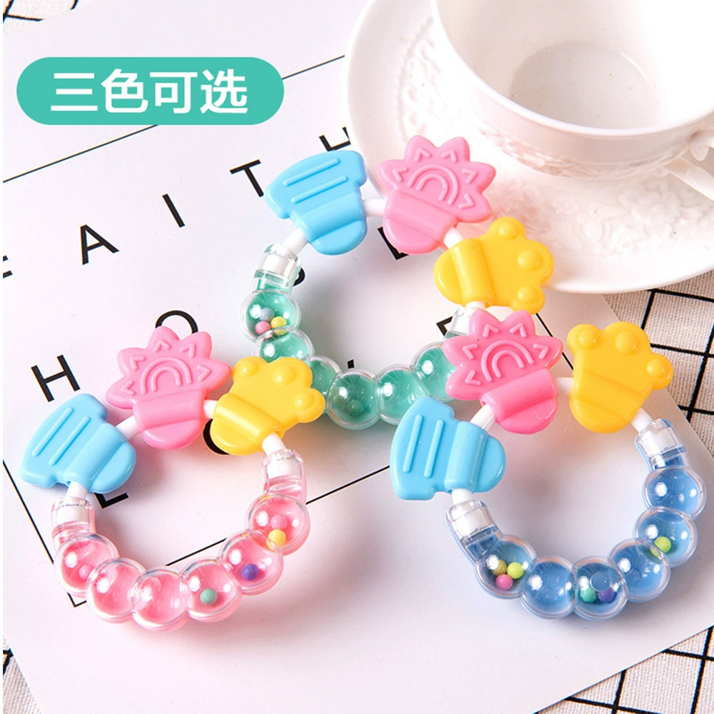 Multicoloured children's chewy teether for baby, silicone tooth fixer for correct bite, beanbag