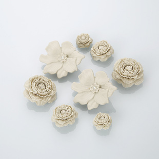 Popular Bouquets, Clogs, Accessories, Stereo Popular Models, Cross Shoe Flowers, Accessories, Bone White Stereo Shoe Buckles