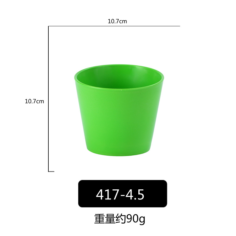 PP porcelana-como colorido oblicuo Tazón de fuente Cubo de lechuga Tazón verde vegetal cubo vegetal creativo restaurante comercial Ensalada de frutas Tazón