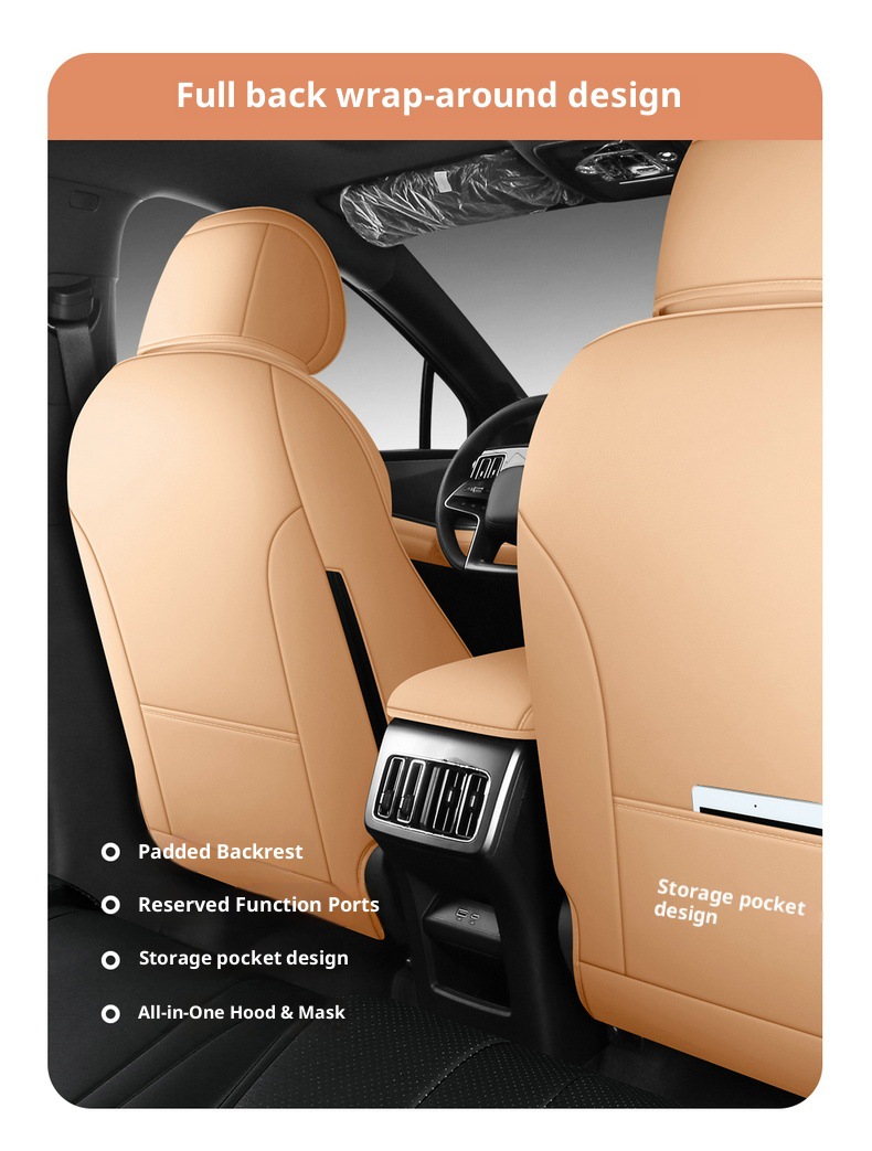 New Model Second-Generation Song Prodm-I Full Leather Car Seat Covers for Overseas Right-Hand Drive Vehicles, Cross-Border Full-Cover Car Seat Cushions