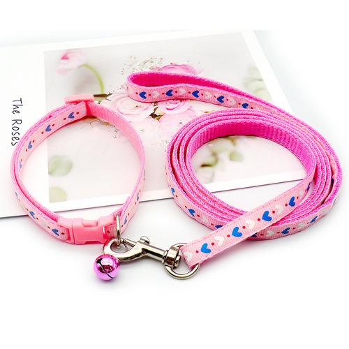 Dog walking dog leash anti-loss dog rope pet supplies cat collar outdoor walking