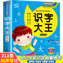 幼儿学前识字启蒙用书识字大王加厚版同步音频儿童学前看图识字