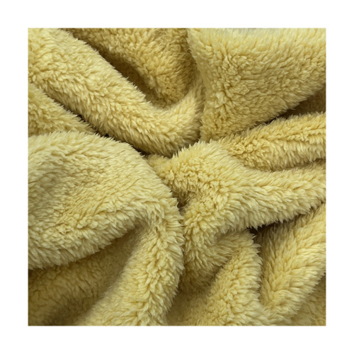 Double-sided soft cotton flannel fabric autumn and winter home clothing blanket pajama fabric thick double-sided velvet fabric wholesale