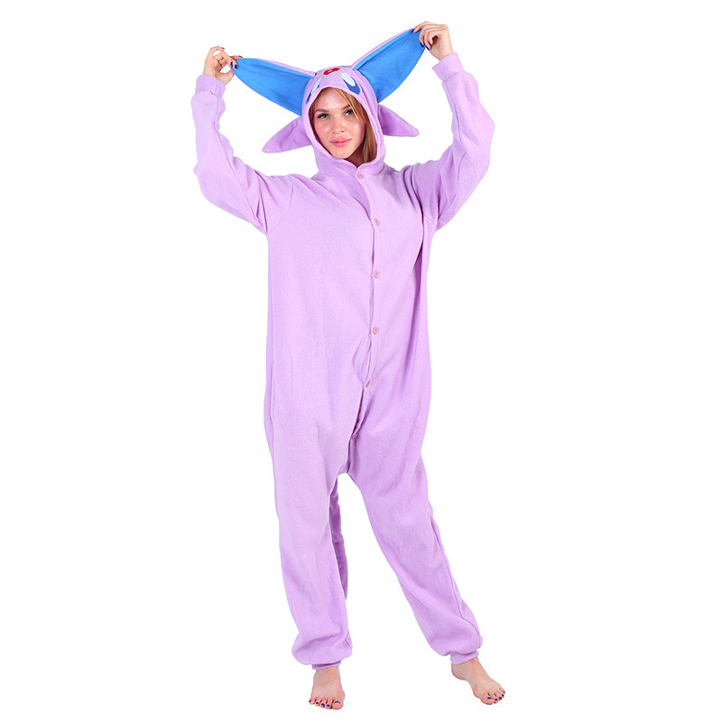 New black moon elf cartoon anime cosplay pajamas performance home wear couple Purple Day Elf