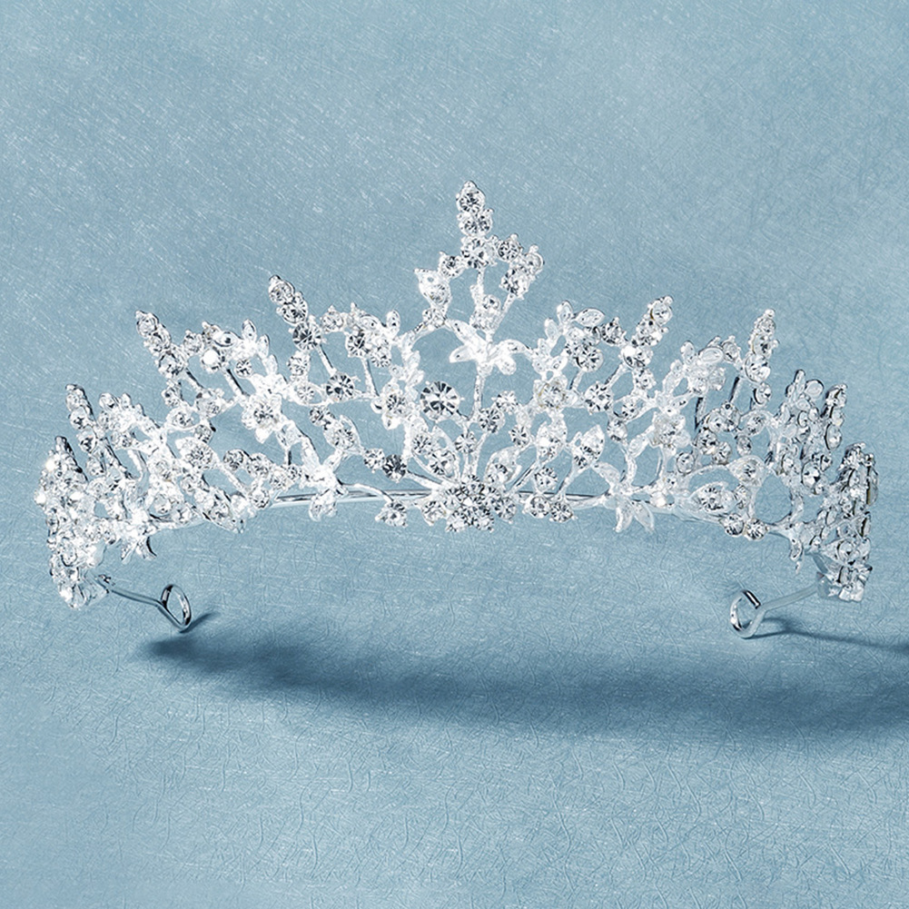 European And American Popular Wedding Hair Accessories Forest Bride Crown Atmospheric Retro Headdress Leaves Branches Alloy Rhinestone Crown