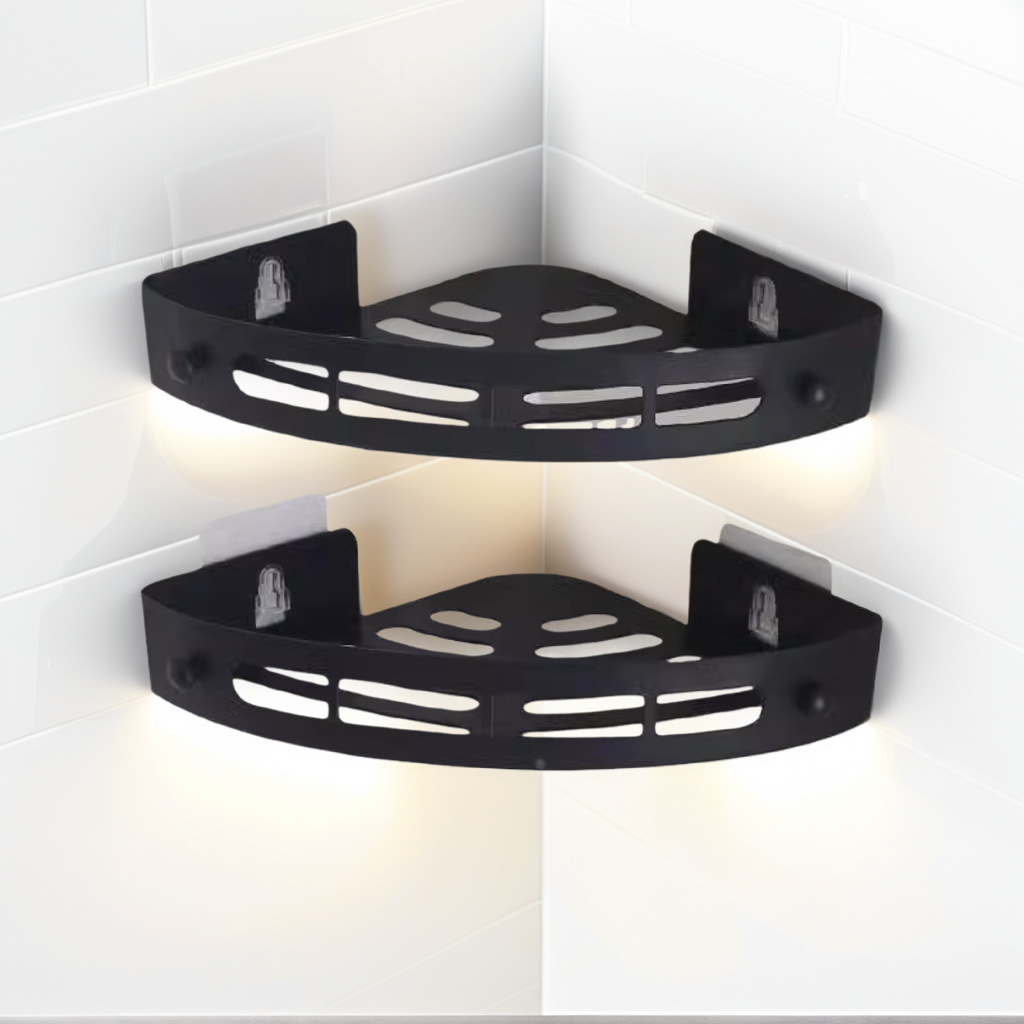 Tripod Storage Rack Bathroom Plastic Wall-Mounted Punch-Free Bathroom Storage Recommended by the Shopkeeper New Model on the Market