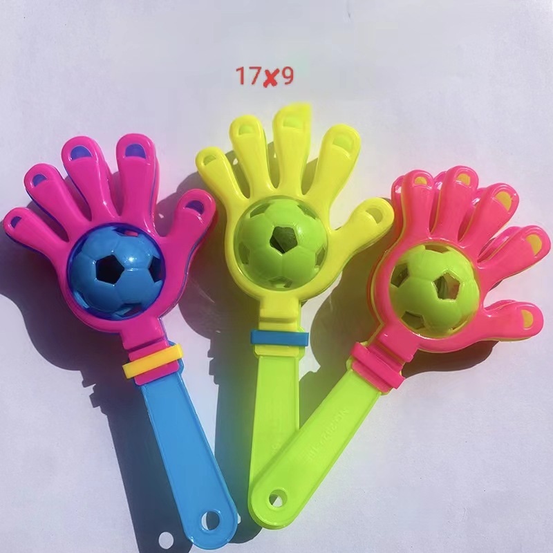 Children's Early Education Enlightenment Musical Instruments Parent-Child Hand-clapped Room Football Rattle Fun Toys 2023 Hand-clapped Bell