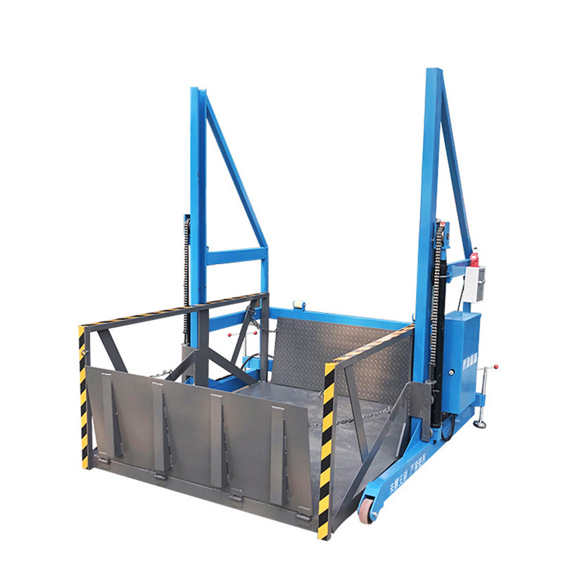 移動式荷役プラットフォーム 電動リフト倉庫 油圧リフトプラットフォーム 簡易移動式荷役プラットフォーム|undefined