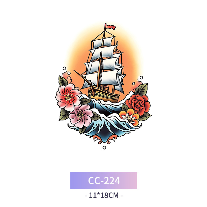 Transfronterizo en stock al por mayor de halloween colorido mariposa tatuaje pegatinas simulación sangrienta cicatriz pegatinas divertidas pegatinas impermeables