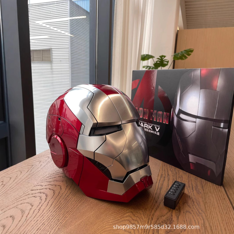アイアンマン ヘルメット ジャスパー 1:1 コレクタブル MK5 ヘルメット インテリジェント音声起動 スリーインワン テクノロジーが光る開閉可能|undefined