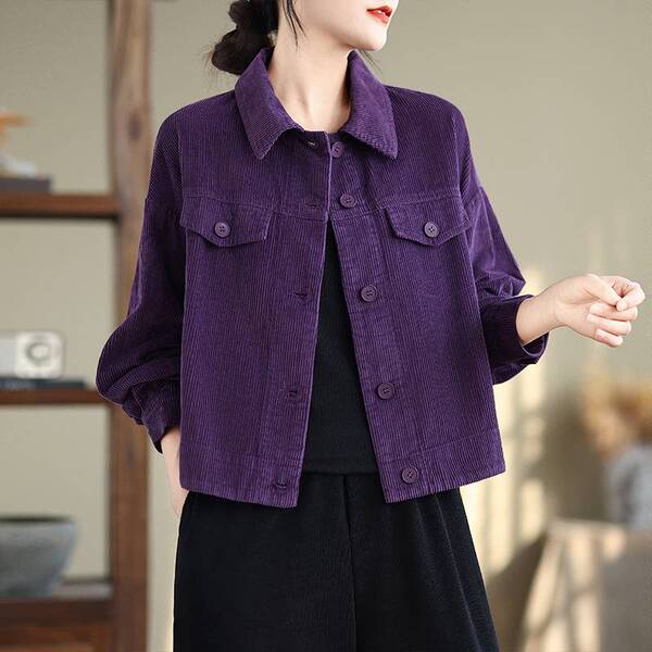 Autumn elegant velvet shirt