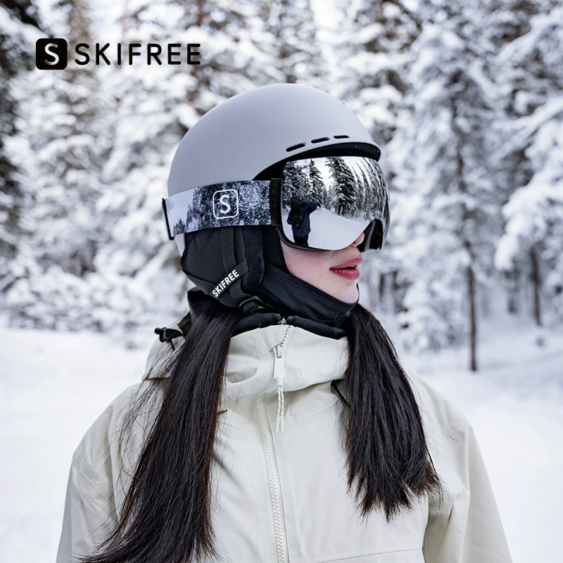 Лыжный шлем SKIFREE S0, лыжное снаряжение, мужской и женский теплый одинарный и двойной снежный шлем с защитой от столкновений, профессиональные снежные очки для детей
