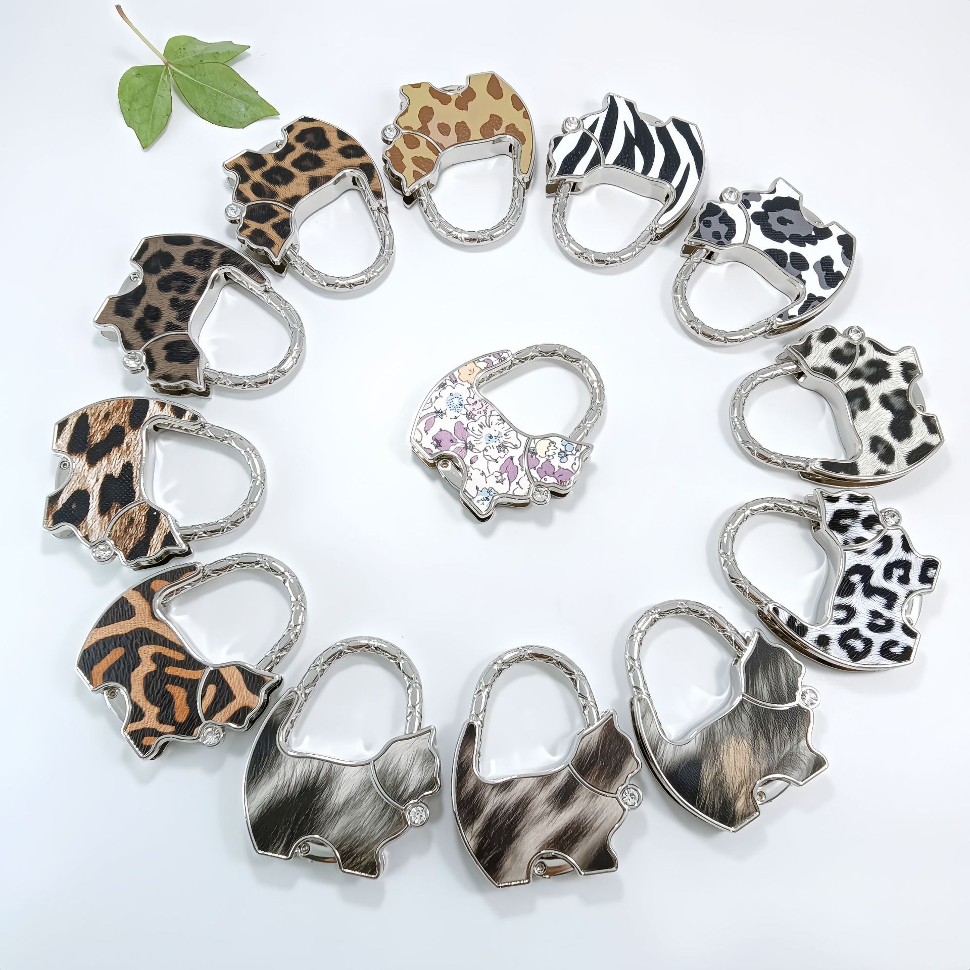 Fat Cat Bag Hook Portable Handbag Hanger For Table Accessories_voghion.com
