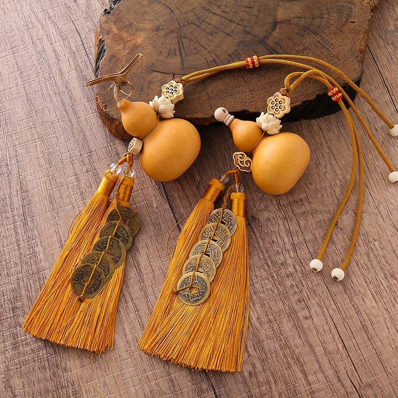 Дверь от двери к двери пять императоров, открытие тыквы, подвеска автомобиля, подвесная дверь, гостиная спальня, медные монеты, натуральная тыква, подвеска