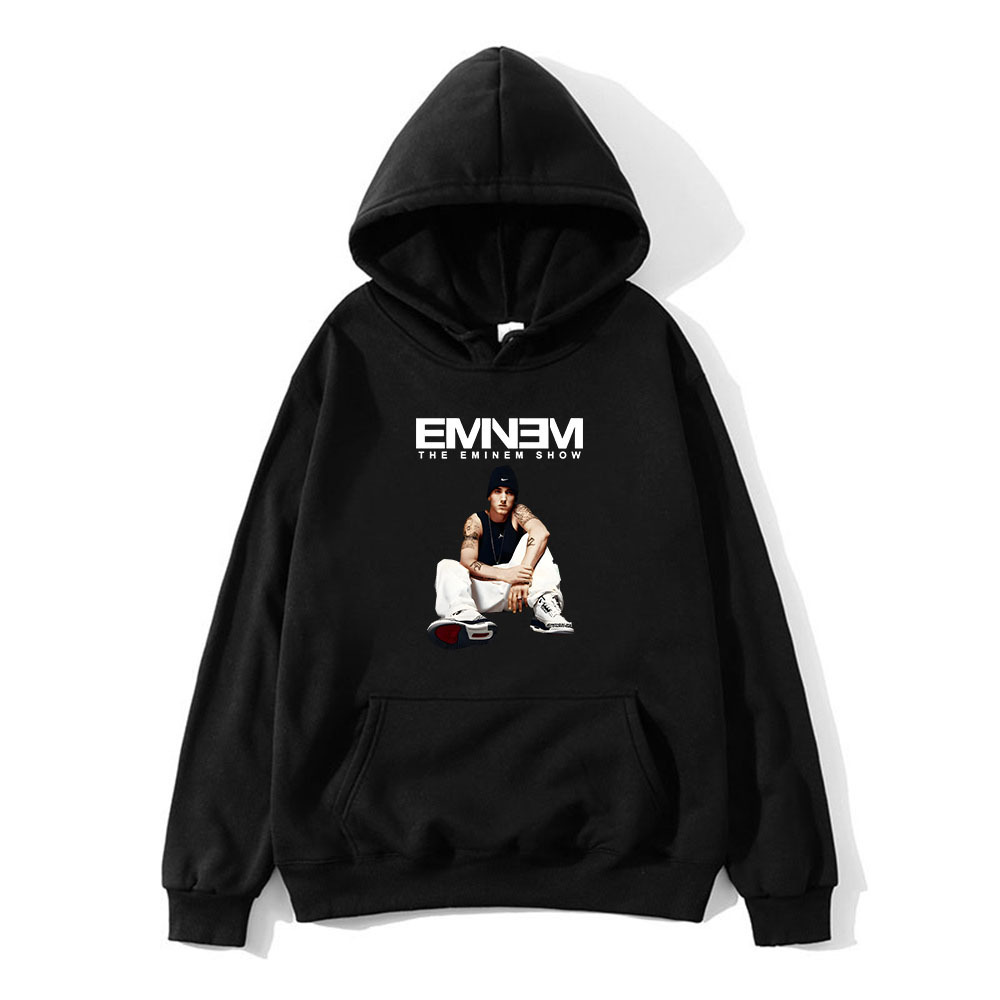 Eminem Hoodie Graphic Printing Hooded Fleece Sweatshirt Funk