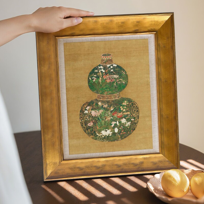 Jintai Fan Simple Solid Wood Photo Frame, Customizable Size, New Chinese Style Handmade Gold Foil Distressed Decorative Picture Frame Wholesale Jintai Fan Simple Solid Wood Photo Frame, Customizable Size, New Chinese Style Handmade Gold Foil Distressed Decorative Picture Frame Wholesale