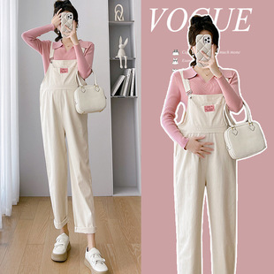 Real shot in stock ~ version ~ net red maternity overalls suit