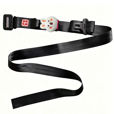 Car seat belt | Large Belly; Car Safety Belt - black-push-type-maternity-safety-belt-pe-baglittle-white-rabbitpeace-and-joy