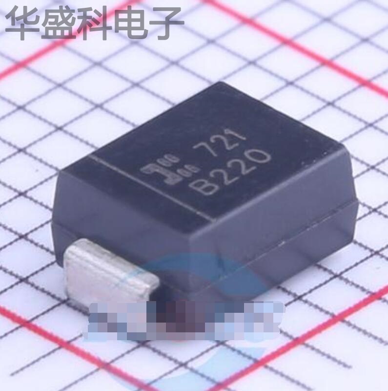 B220-13-F 封装 SMB(DO-214AA) 肖特基二管 现货供应
