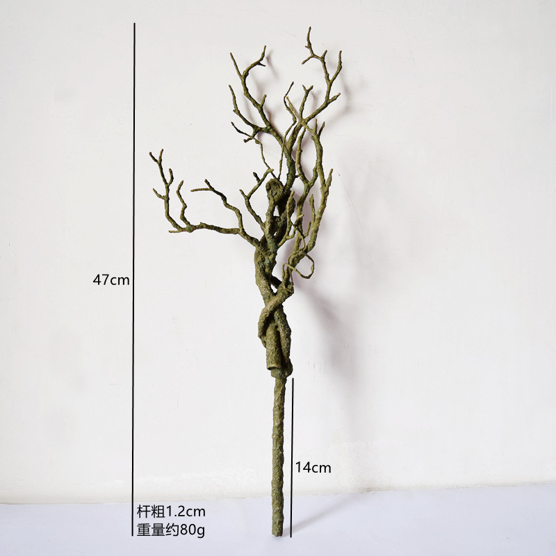 仿真树枝装饰摆件创意珊瑚干树枯枝造型插花艺术墙面金色装饰道具-阿里巴巴