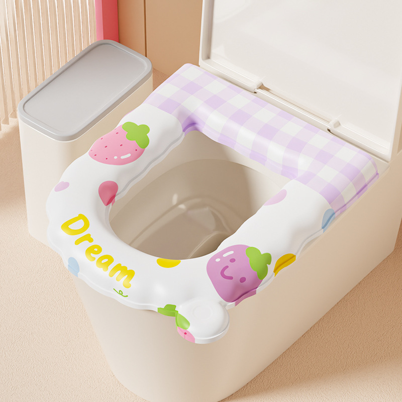All-Inclusive Wave Toilet Mat 4.5mm [Eggplant Style]