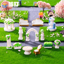跨境新品创意欧式花园庭院 微景观diy造景材料装饰品配件树脂摆件