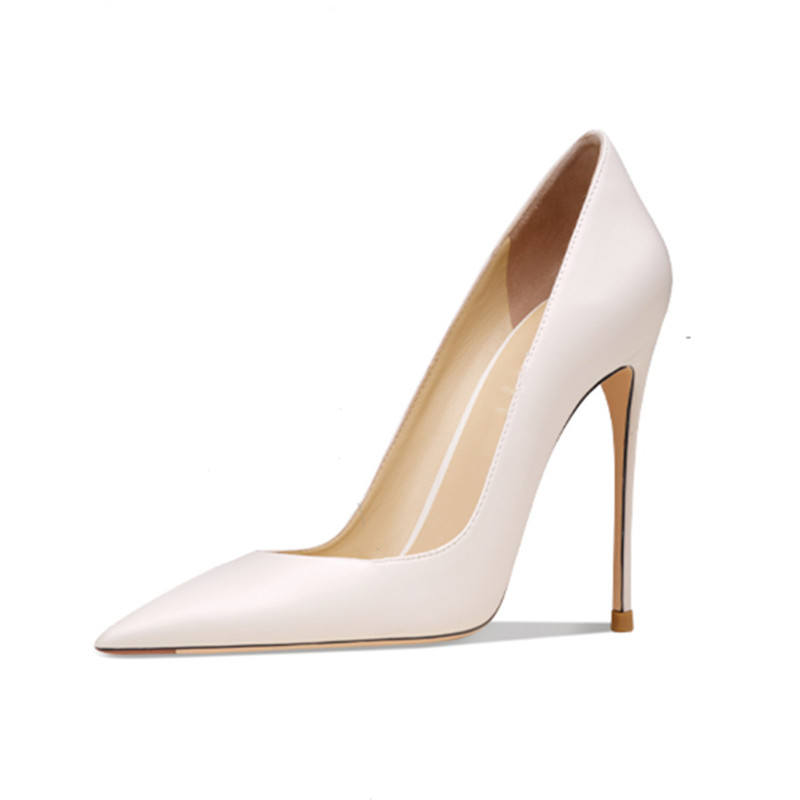 2022 Spring/Summer Matte Pointed Toe Stiletto High Heels Fashion Large Size Red Sole Women's Shoes for Catwalk