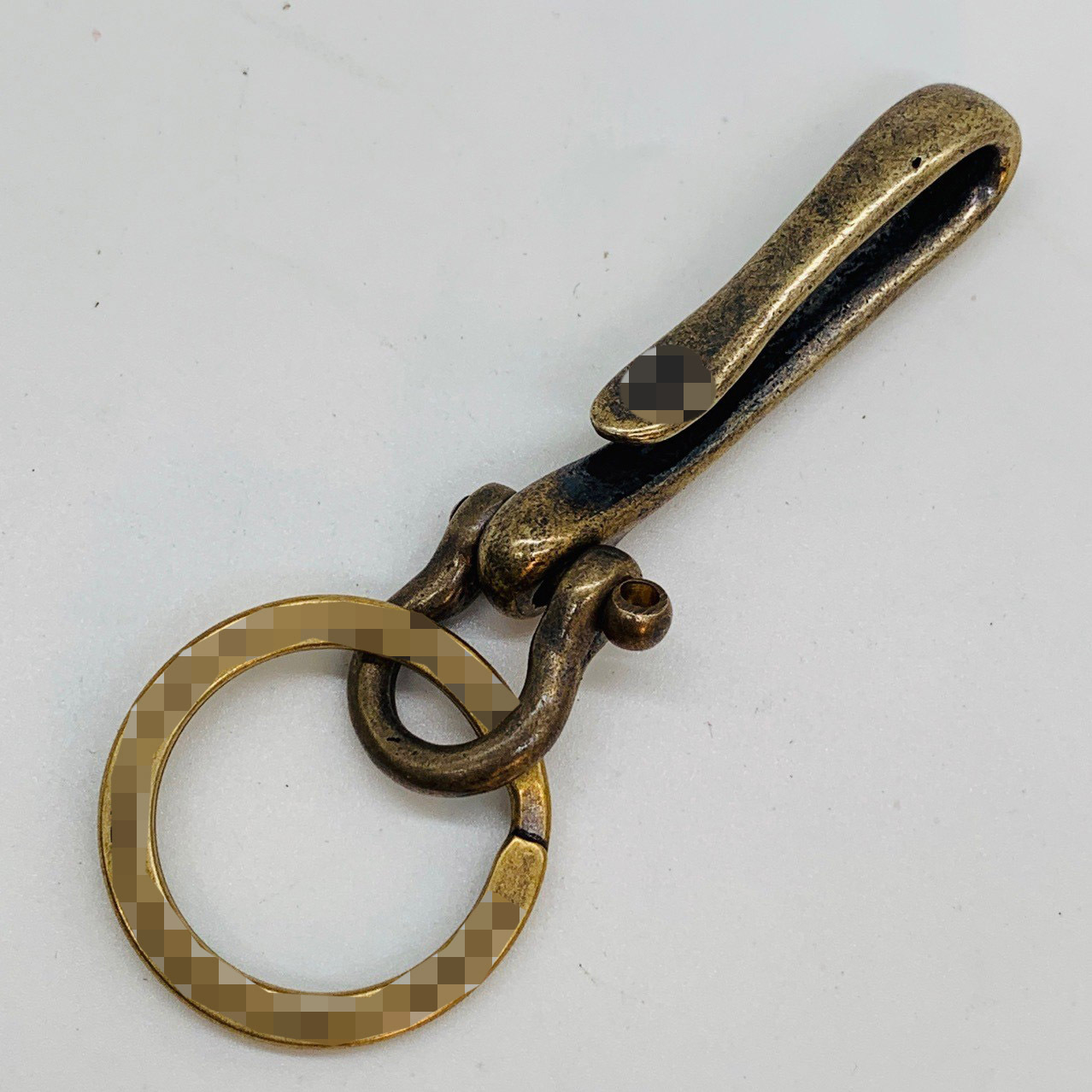 Copper retro creative keychain for keys