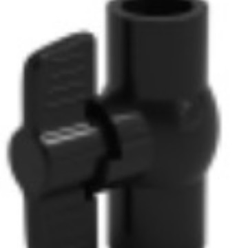 PVC negro puro de diámetro reducido de tres vías de tamaño pequeño accesorios de tubería de agua de acuario de peces tubería de alimentación de plástico accesorios de alimentación de agua de tres cuaternidad