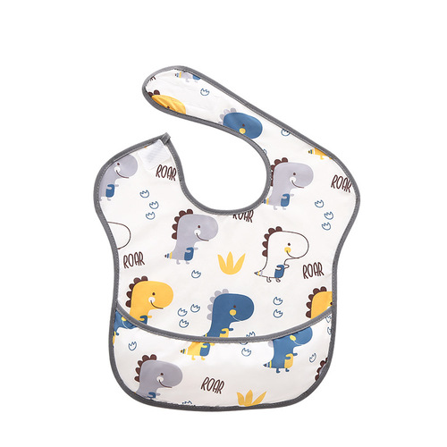 Spring and summer children's smock for eating, anti-dirty artifact, baby bib, anti-slobber napkin, baby bib, super soft food bag